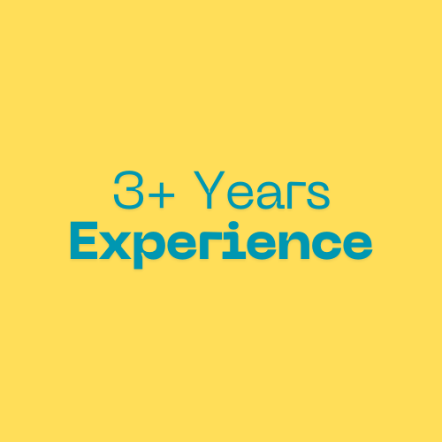 3+ years of experience